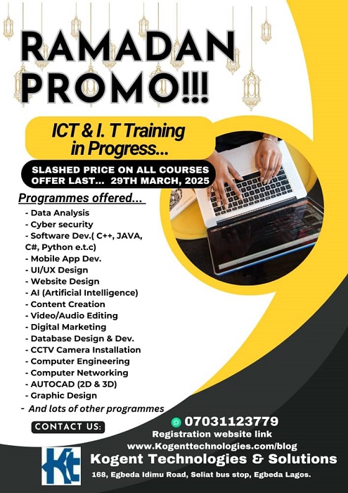 Read more about the article RAMADAN PROMO!!! – PRICE SLASHED ON ALL COURSES